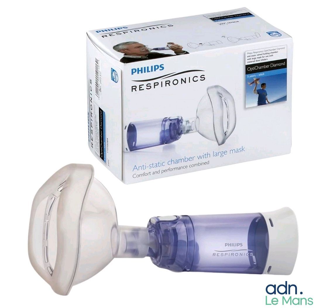 Lot de 2 chambres d'inhalation PHILIPS RESPIRONICS OptiChamb…