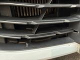 a close up of a grille on a car