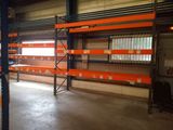 a large room with a lot of shelves in it