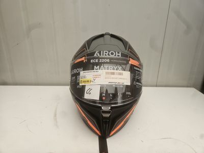 a close up of a motorcycle helmet on a table