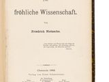 the front cover of a book with a black and white title on it