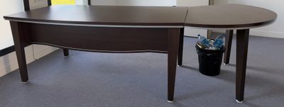 an image of a corner desk in an office