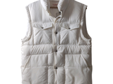 an image of a white vest on a hanger
