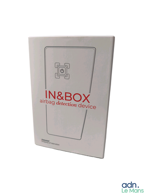 a white box with a picture of a phone inside of it