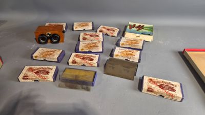 a table with a lot of different items on it