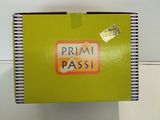 a green box with a sticker on it that says prima pass