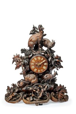 a clock that is sitting on top of a table