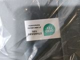 a close up of a plastic bag with a label on it