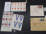 many different types of stamps on the table