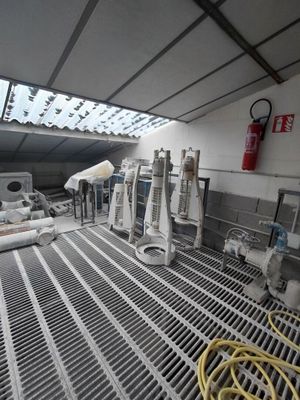 a picture of a large room with a lot of equipment