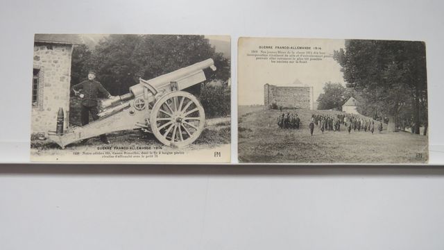 GFA : Lot de 2cpa. PM 1919 : (Guéret) Jeunes Bleus de la classe 1...