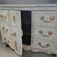 COMMODE ARBALETE A PORTES d'Epoque XVIIIème Siècle en noyer … (photo 2)