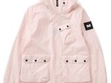 a picture of a pink jacket on a white background