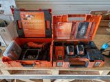 many different tools in the box on the table