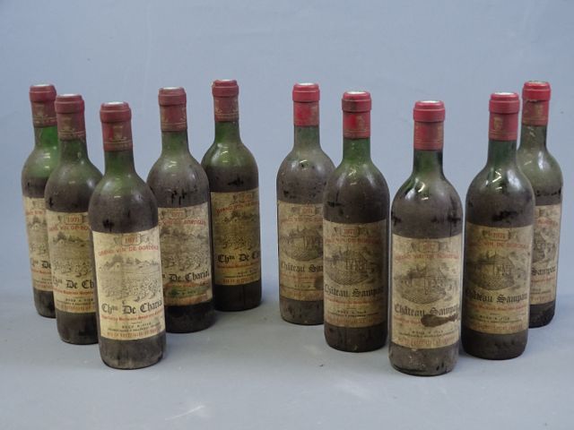 CHATEAU SAMPAU, bordeaux, MEB au château, 5 bouteilles de 1971, n...