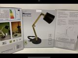 a box with a lamp on top of it and a box with a lamp on it