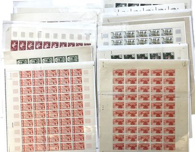 TIMBRE-POSTE - FRANCE - ** - LOT DE FEUILLES COMPLETES (envi…