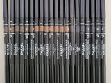 rimel brow pencils in various shades of brown, brown and black