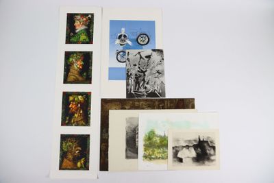 Réunion de sept lithographies :