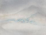 an image of a watercolor painting of a boat in a body of water