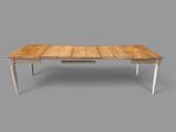 an image of a wooden table with a drawer underneath it