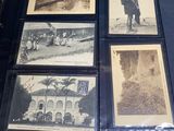 several old black and white photos of a man and a woman