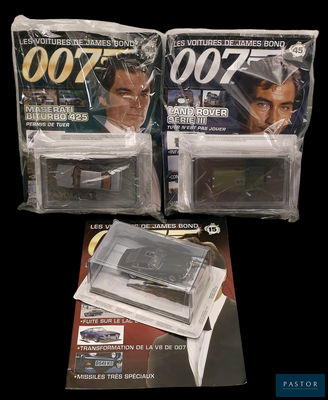Ensemble de 3 voitures miniatures 1/43, éditions GE Fabbri, …