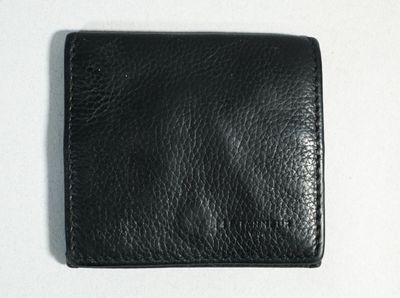 LE TANNEUR Porte-monnaie en cuir noir
