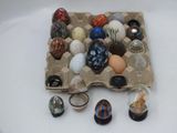 many eggs in a carton on the table