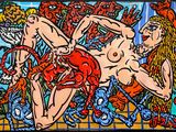 une image représentant un tableau montrant un groupe de femmes nues dans une salle de bains