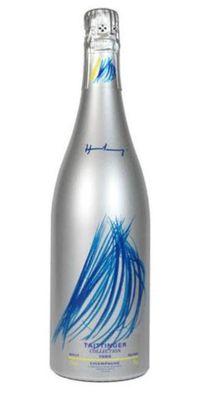 an image of a bottle of water with a blue wave on it