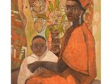 an image of a painting of a woman and a child