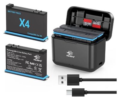 an image of a battery pack with a charger and a usb cable