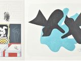 deux tableaux à gauche et un dessin à droite