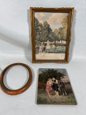 une photo d'une photo représentant un couple et une photo d'une bague