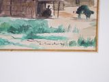 a picture of a painting on the wall of a house
