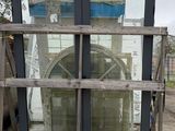 a picture of a large window in a building