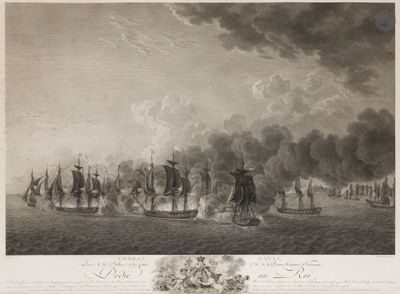 une vieille photo représentant un grand groupe de navires sur un plan d'eau