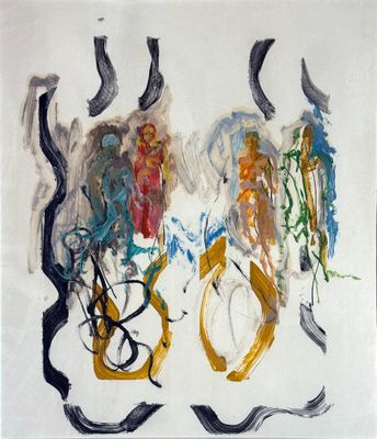 Ecole contemporaine. Etude de nus.