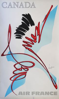 Georges MATHIEU (1912-2012) pour AIR FRANCE