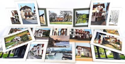 beaucoup de cartes postales représentant des maisons
