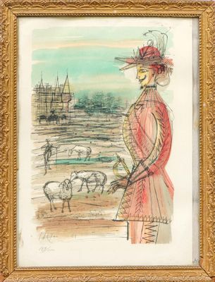 Jean CARZOU (1907-2000) Le berger et le roi - 1961 Lithograp…