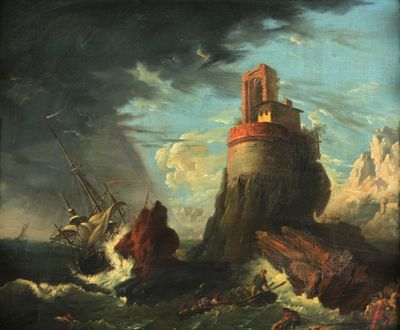 Ecole FRANCAISE (dans le goût de Vernet)