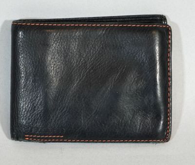 LE TANNEUR Portefeuille en cuir noir