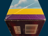 a picture of a box with a picture of a plane on it