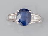 a sapphire and diamond ring