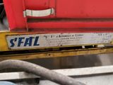 a sign on the back of a truck that says stal