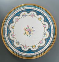 Guéridon tripode en laiton doré à deux plateaux de porcelain… (photo 2)
