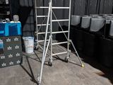 an image of a stage set up with a ladder