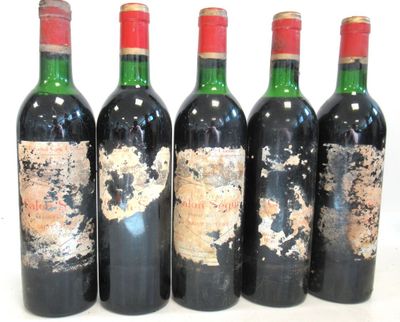 5 Blles CH. CALON SÉGUR St Estèphe GCC 1986 - Photo 1